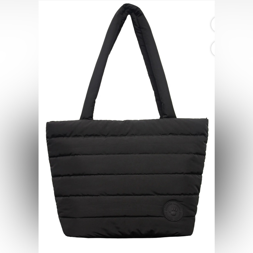 NWT Black BearPaw Quilted Handbag